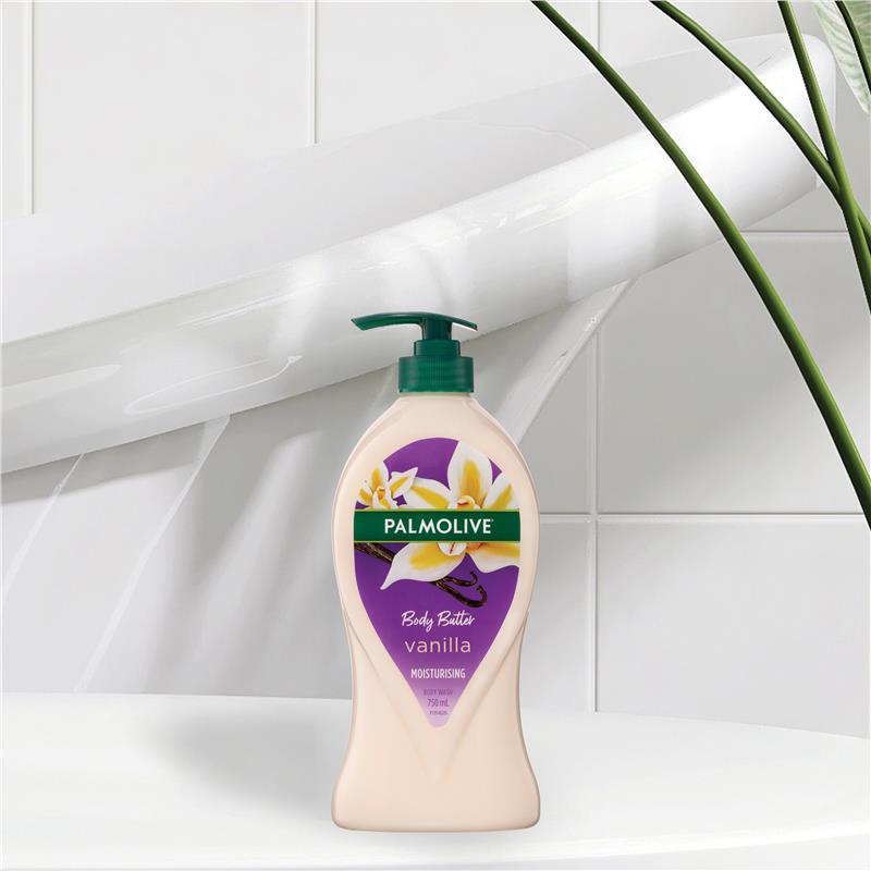 Palmolive Body Butter Moisturising Body Wash Vanilla 750ml