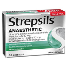 Strepsils Anaesthetic Menthol 36 Lozenges - GimmeNow