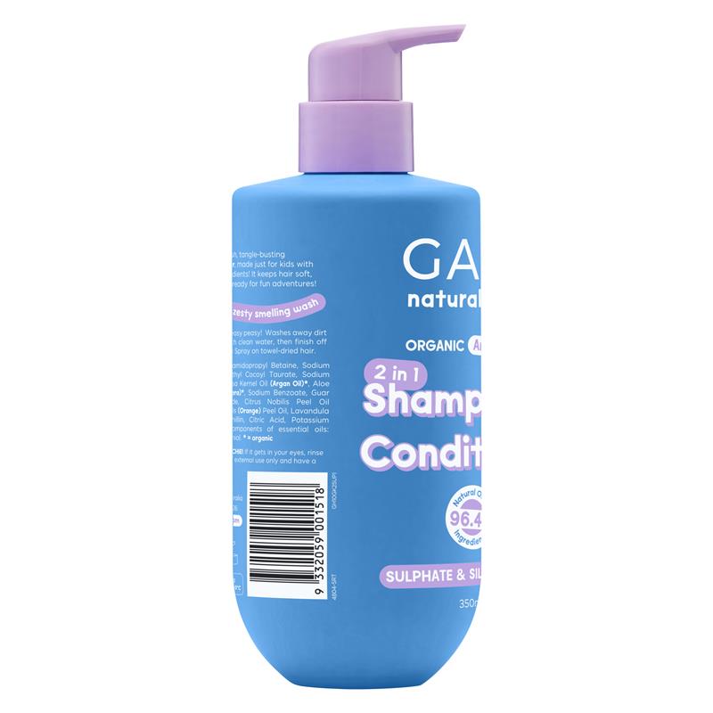 Gaia Natural Kids 2-in-1 Shampoo & Conditioner 350mL