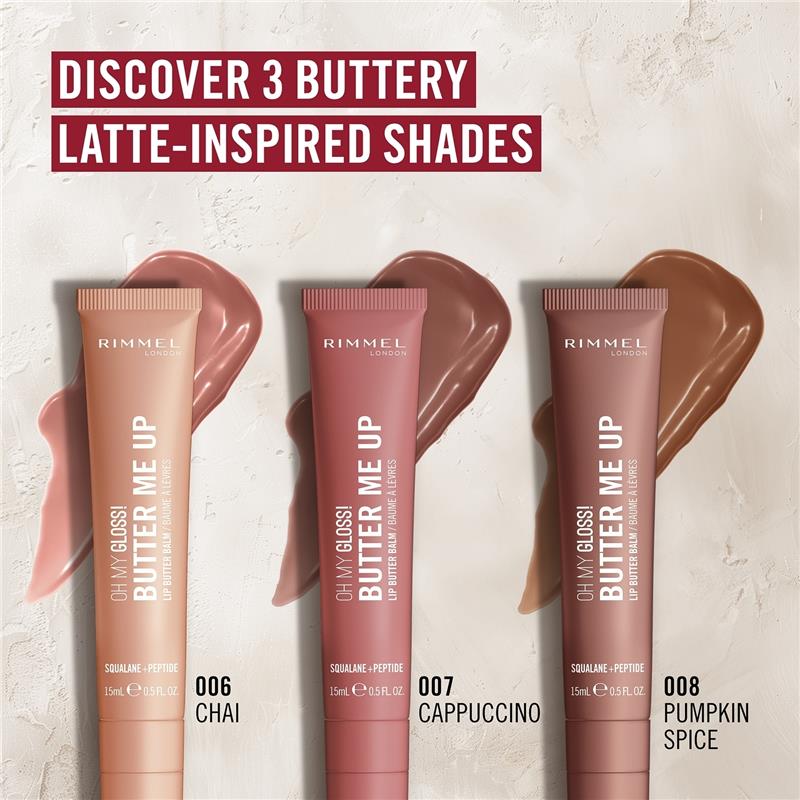 Rimmel Oh My Gloss! Butter Me Up Lip Butter 007 Lip Butter Cappuccino