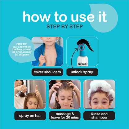 NitWits All In One Head Lice Solution 120ml