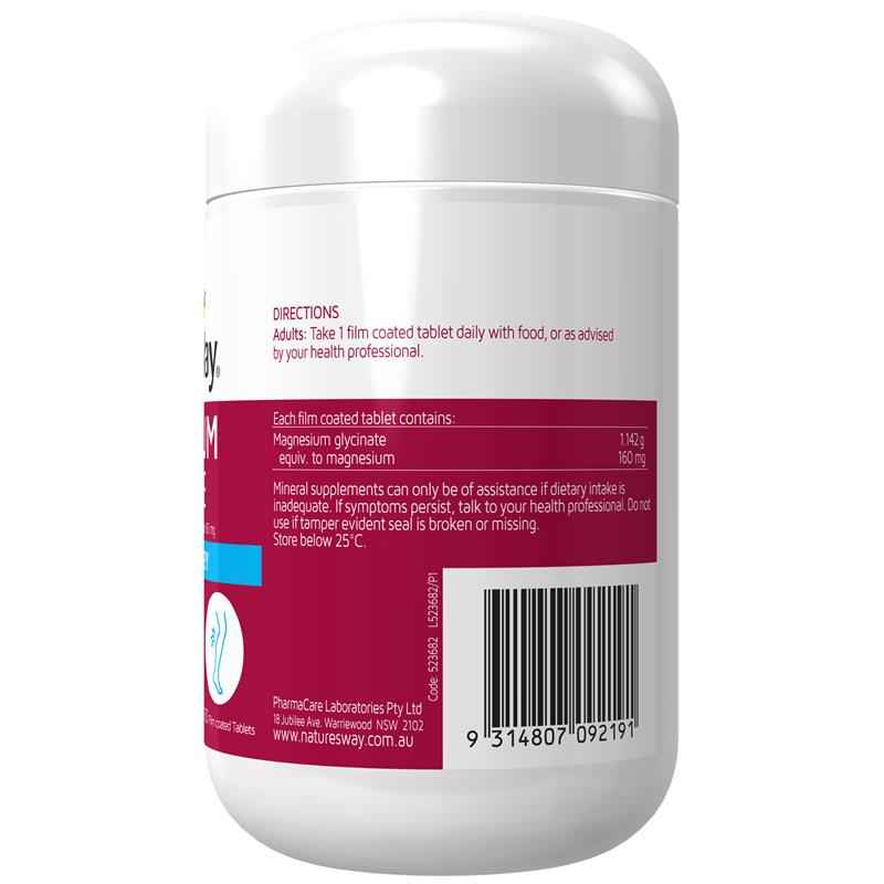 Nature's Way Magnesium Glycinate 130 Tablets