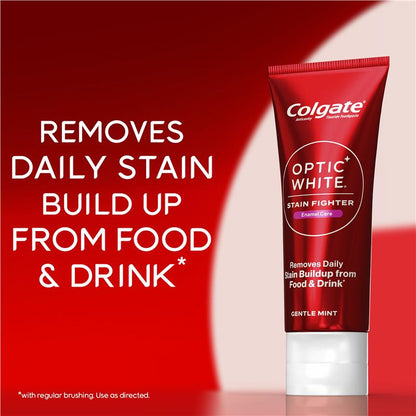 Colgate Toothpaste Optic White Stain Fighter Teeth Whitening Enamel Care 140g
