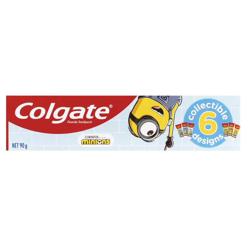 Colgate Toothpaste Kids Minions 6+ Years Mild Mint Gel 90g