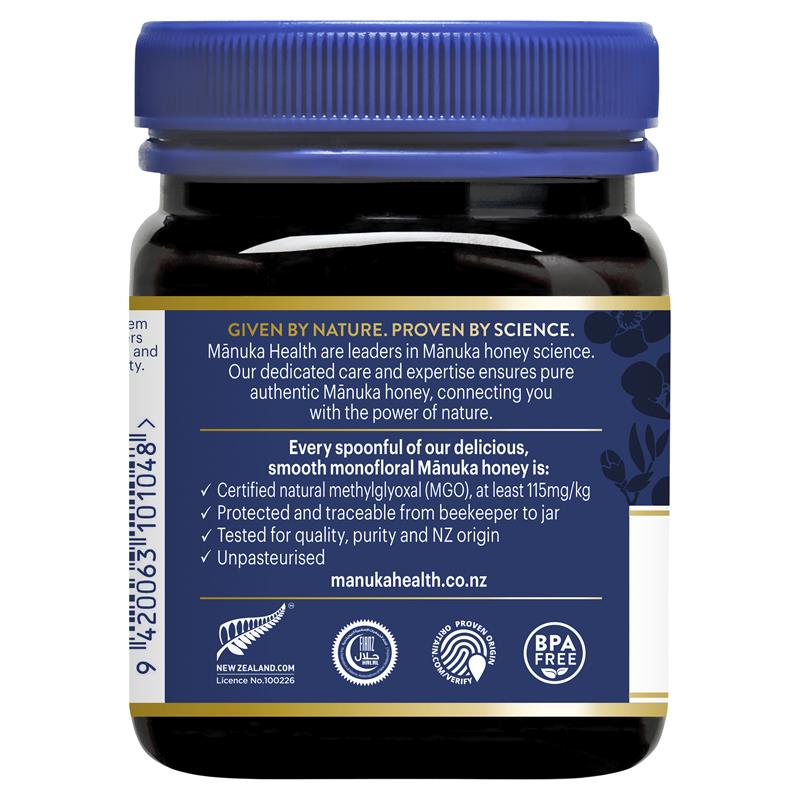 Manuka Health MGO115+ UMF6 Manuka Honey 250g (NOT For sale in WA)