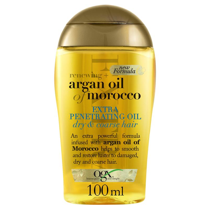 Ogx Renewing + Hydrating & Shine Argan Oil Of Morocco Extra Penetrating Oil For Damaged & Heat Styled Hair 100mL
