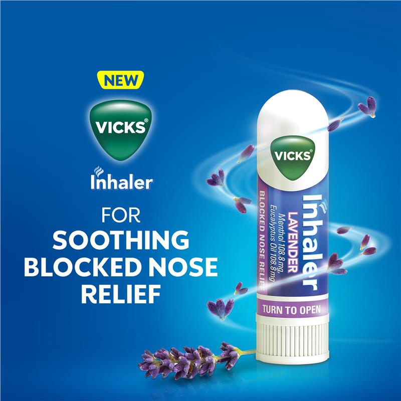 Vicks Inhaler Lavender Nasal Decongestant 0.5ml