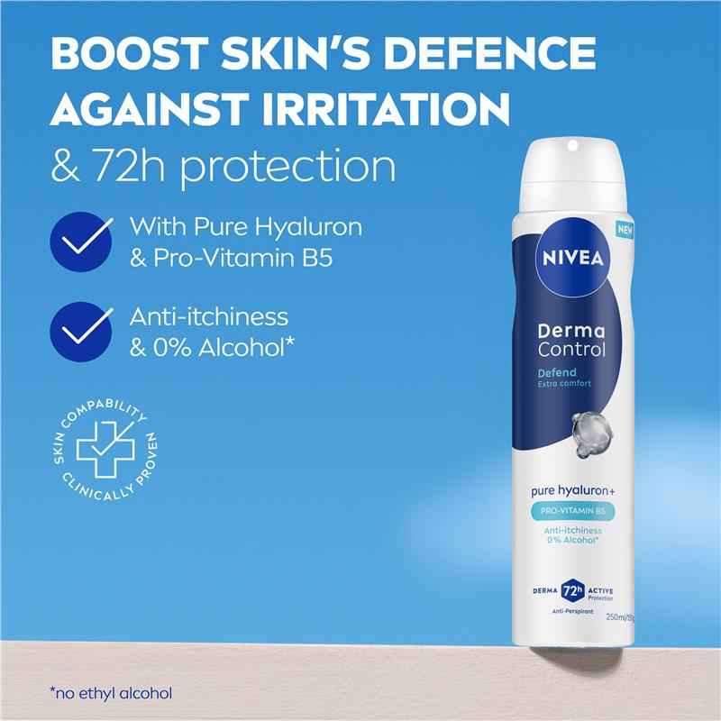 NIVEA Women Deodorant Aerosol Derma Control Defend 250ml