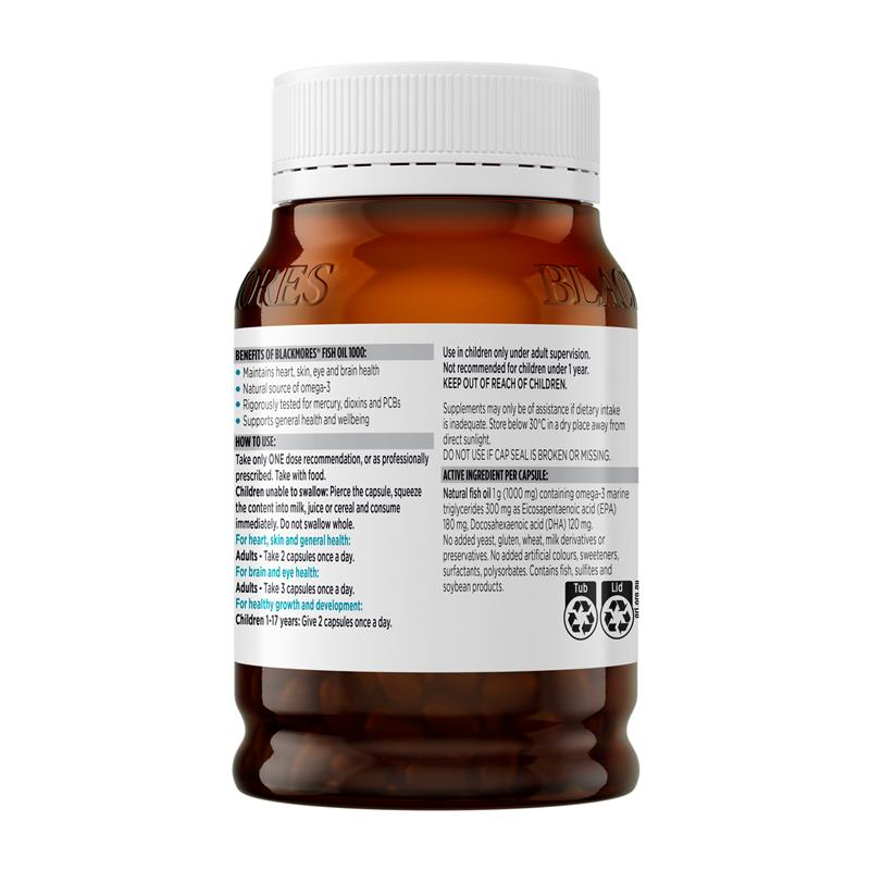Blackmores Fish Oil 1000mg 200 Capsules