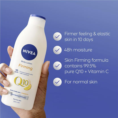 NIVEA Q10 + Vitamin C Firming Body Lotion Moisturiser 250mL