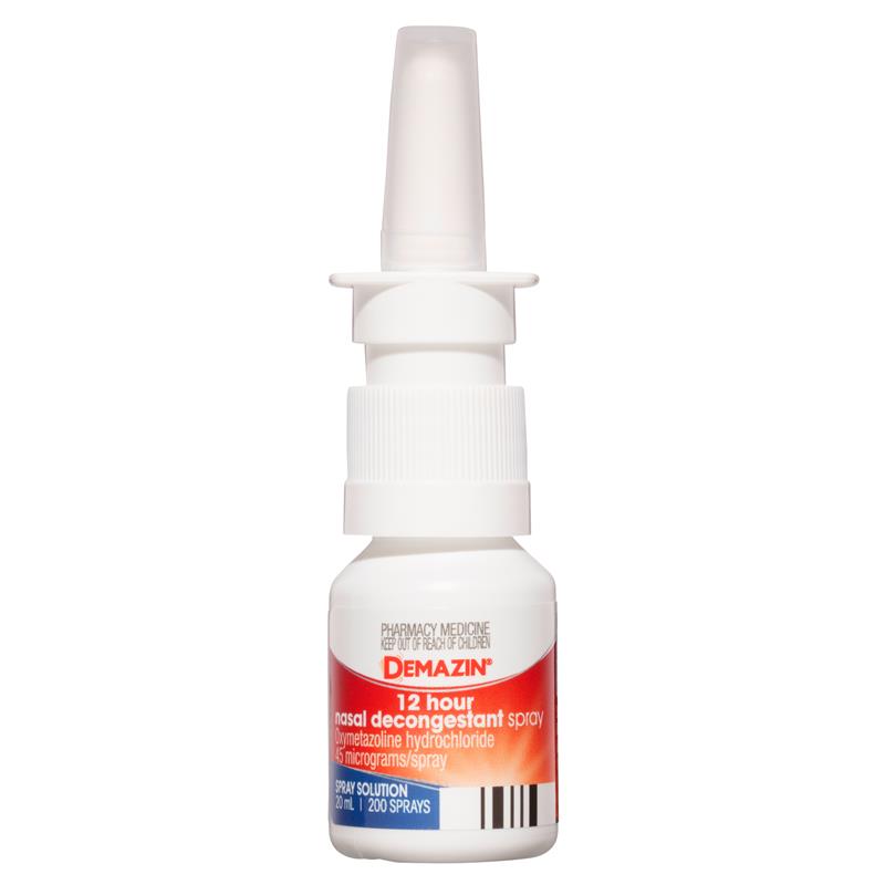 Demazin 12 Hour Relief Nasal Decongestant Spray 20ml