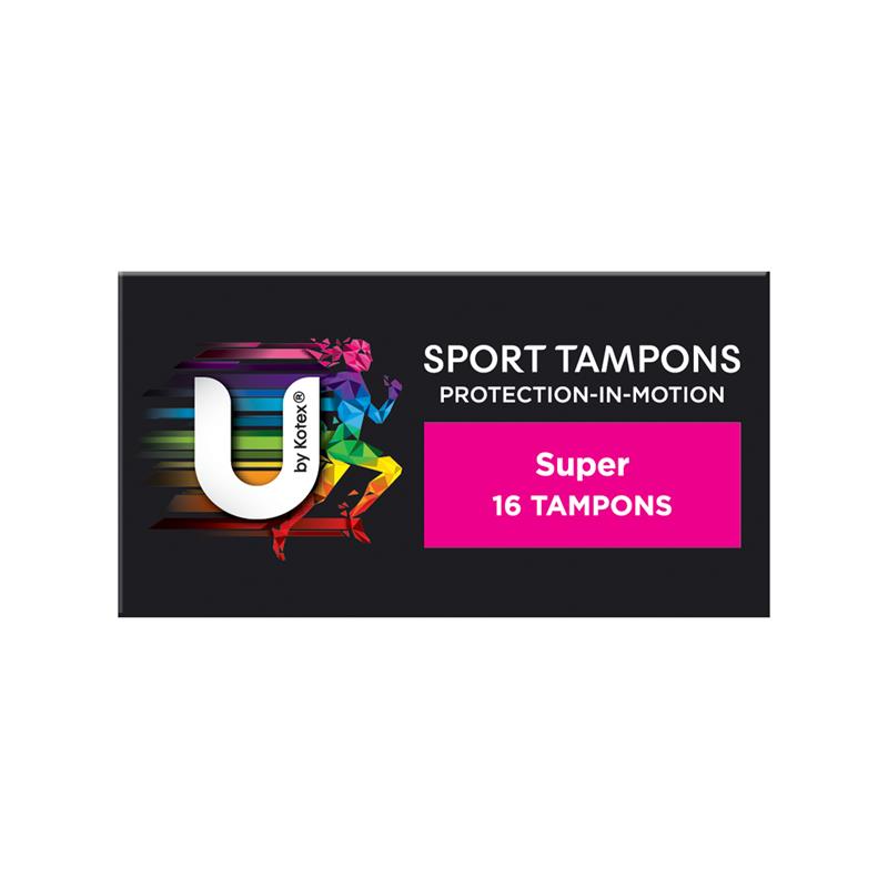 U By Kotex Sport Tampons Super 16 Pack