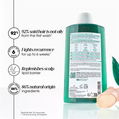 Klorane Anti-Dandruff Rebalancing & Treating Shampoo With Galangal 400ml
