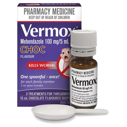 Vermox Chocolate Suspension 15ml