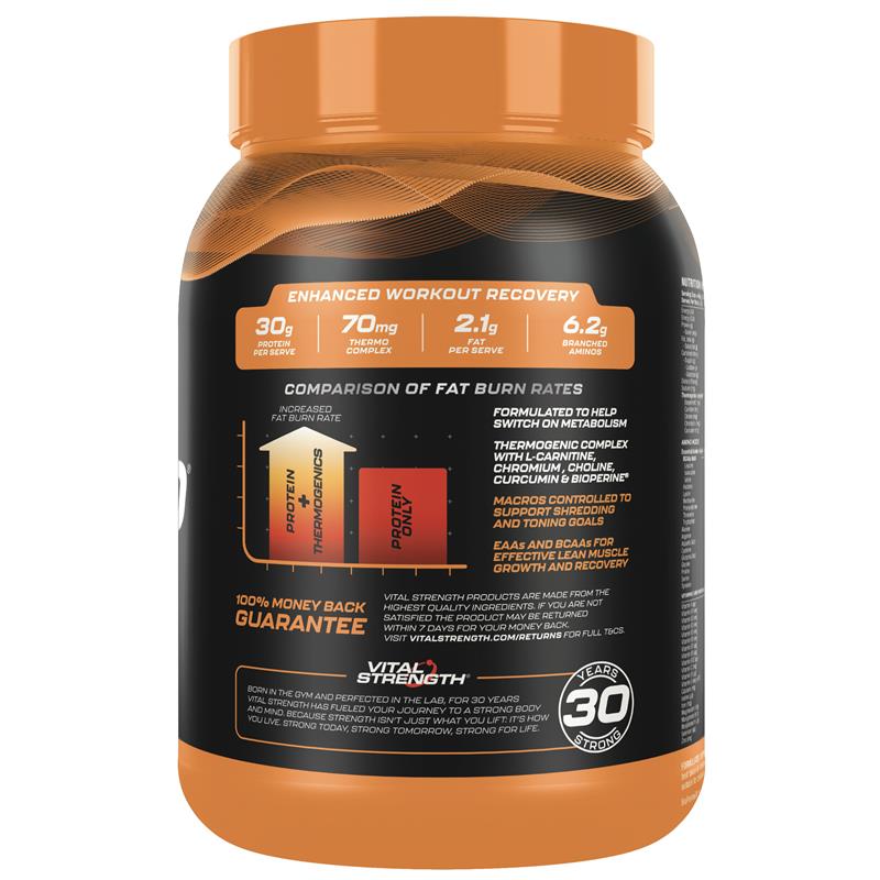Vital Strength Hydroxy Ripped Thermogenic Protein Powder Vanilla 1kg