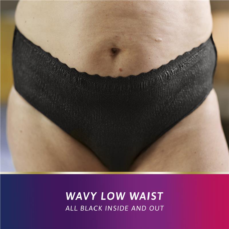 Tena Pant Womens Discreet Black Large 9 Pack - GimmeNow
