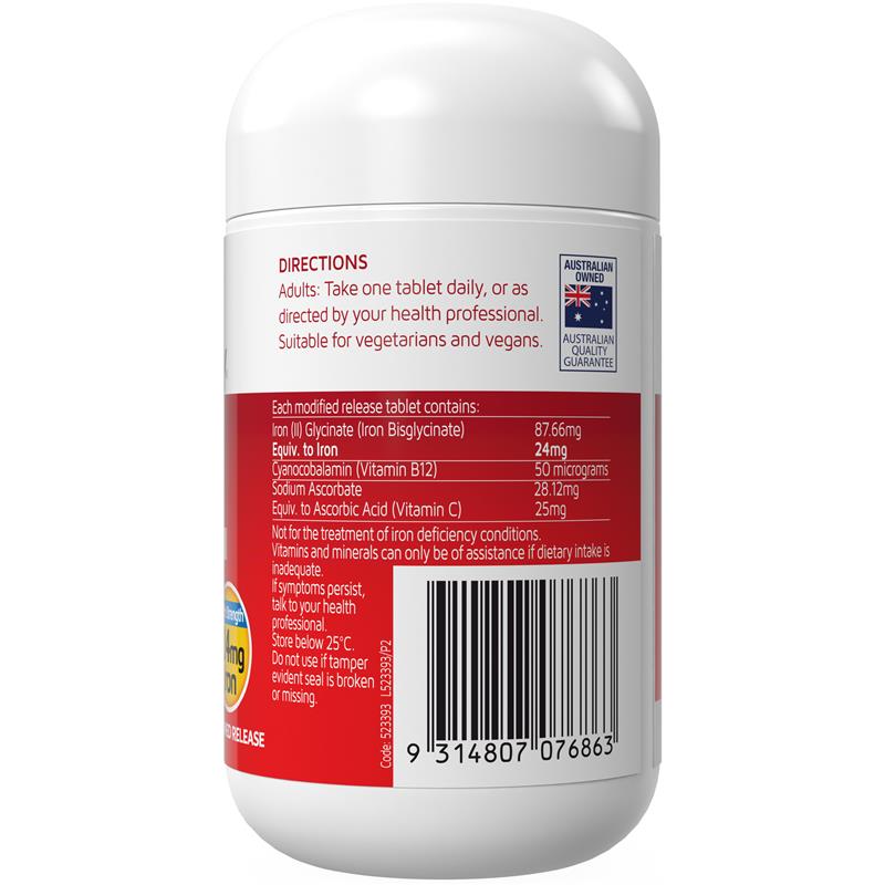Nature's Way High Strength Iron 30 Tablets