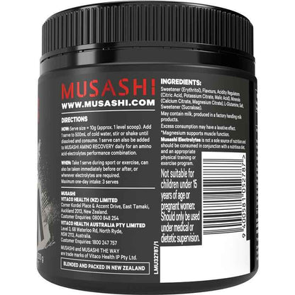 Musashi Electrolytes Blue Raspberry 300g