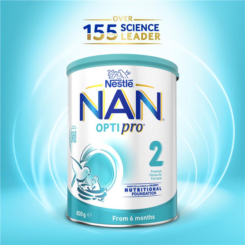 Nestle NAN OPTIPRO 2 Premium Baby Follow-on Formula Powder, From 6 to 12 Months – 800g