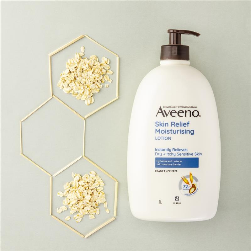 Aveeno Skin Relief Fragrance Free Moisturising Body Lotion 1L