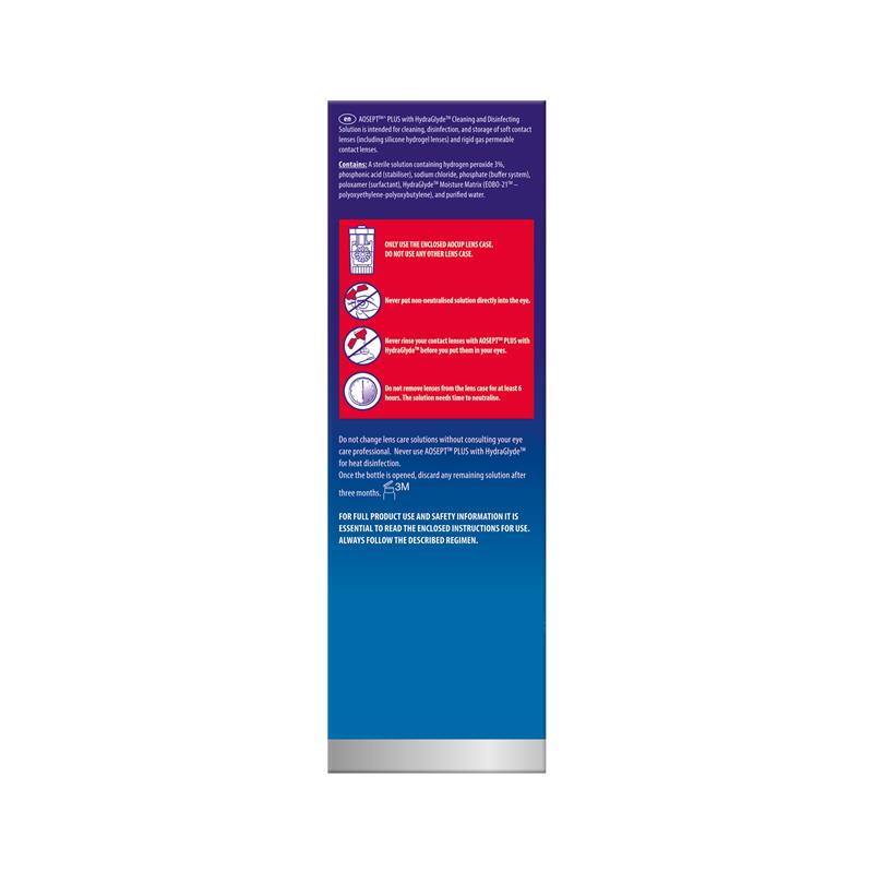 Aosept Plus with HydraGlyde 360ml Twin Pack
