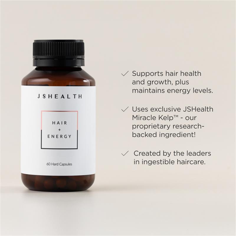 JSHealth Hair + Energy Formula 60 Capsules