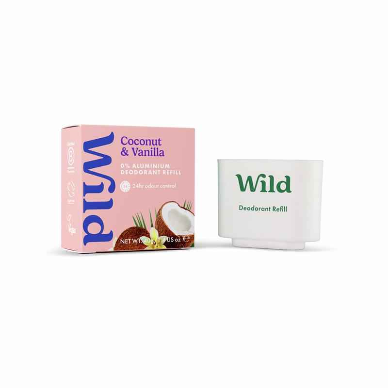 Wild Deodorant Stick Refill Fresh Coconut & Vanilla 40g