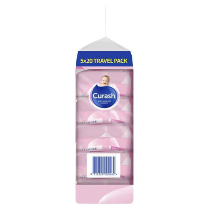 Curash Babycare Fragrance Free Wipes 5 x 20
