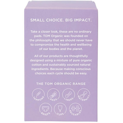 TOM Organic Overnight Pads 8 Pack