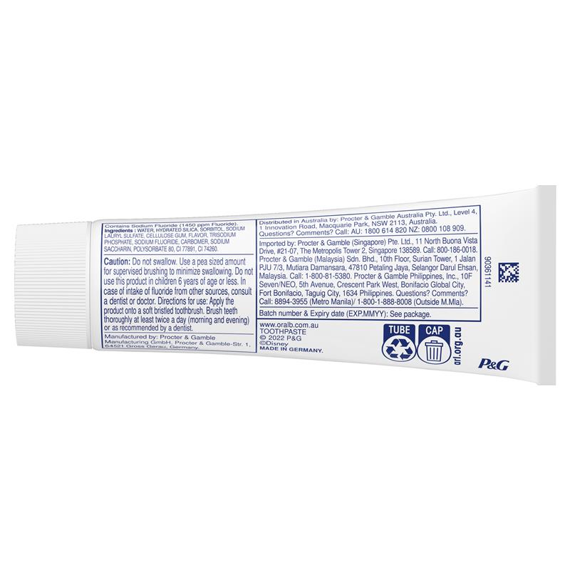 Oral B Toothpaste Stages Frozen 6+ Years 92g