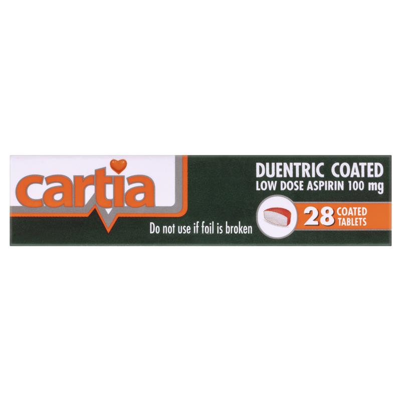 Cartia 100mg Tablets 28