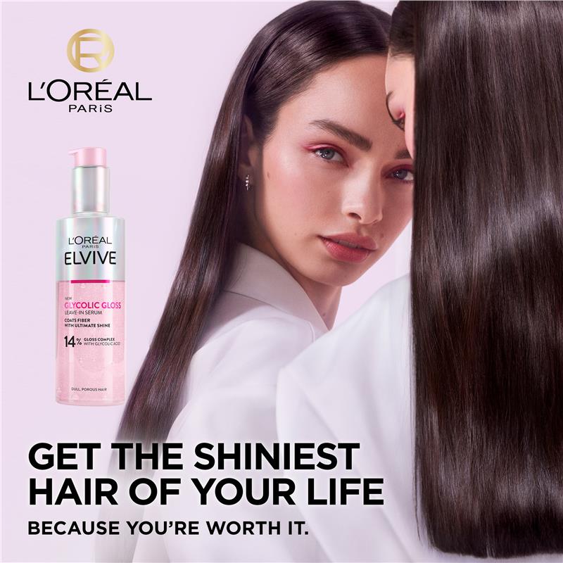 L'Oreal Paris Elvive Glycolic Gloss Leave In Serum 150ml