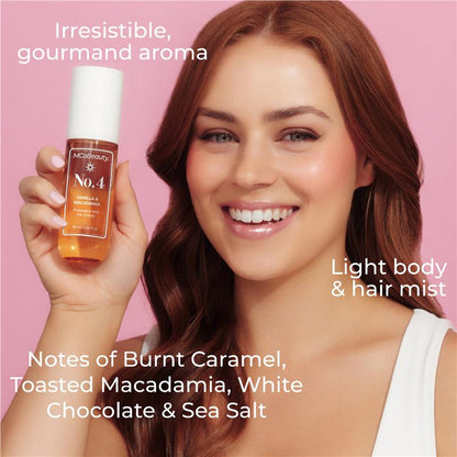 MCoBeauty Vanilla & Macadamia No.4 Fragrance Hair & Body Mist 90ml - GimmeNow