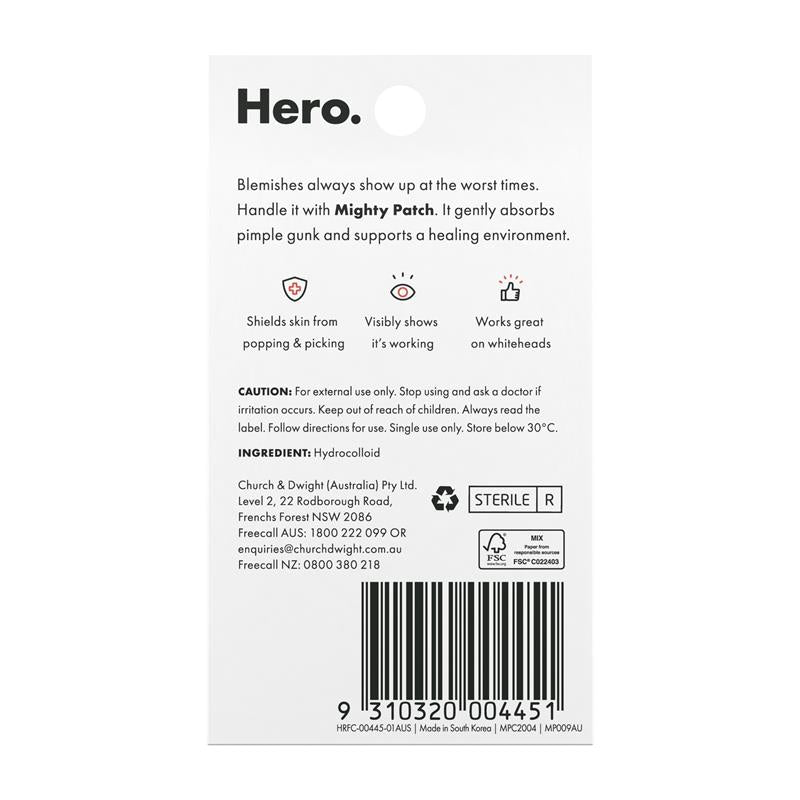 Hero Mighty Patch Duo Pimple Patches Travel Size 12 pack
