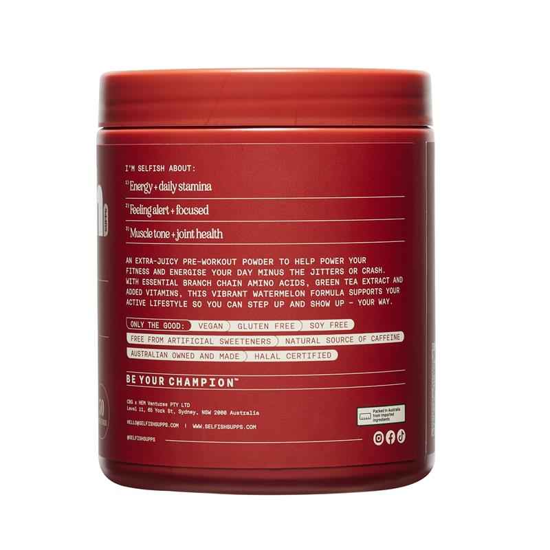 Selfish I Want Energy Juicy Watermelon Flavour 240g