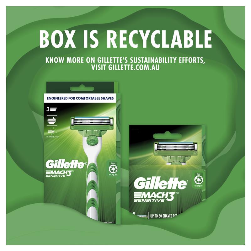 Gillette Mach 3 Sensitive 8 Pack - GimmeNow