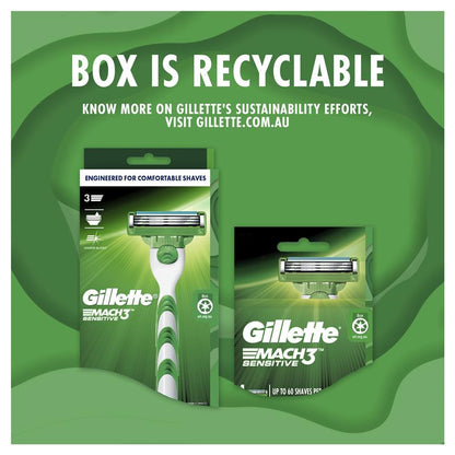 Gillette Mach 3 Sensitive 8 Pack - GimmeNow