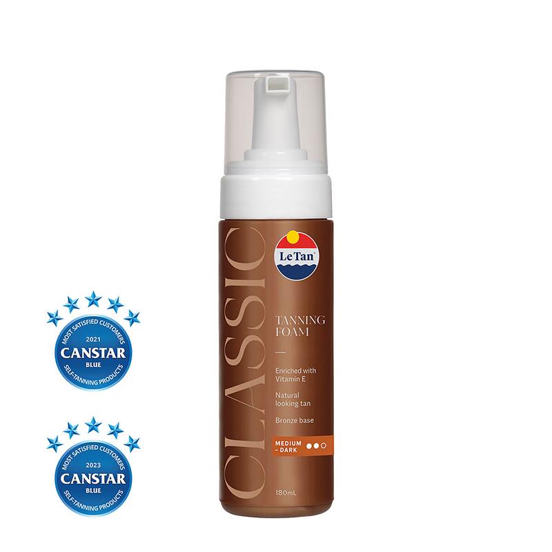 Le Tan Classic Tan Self Tanning Foam Medium Dark 180ml