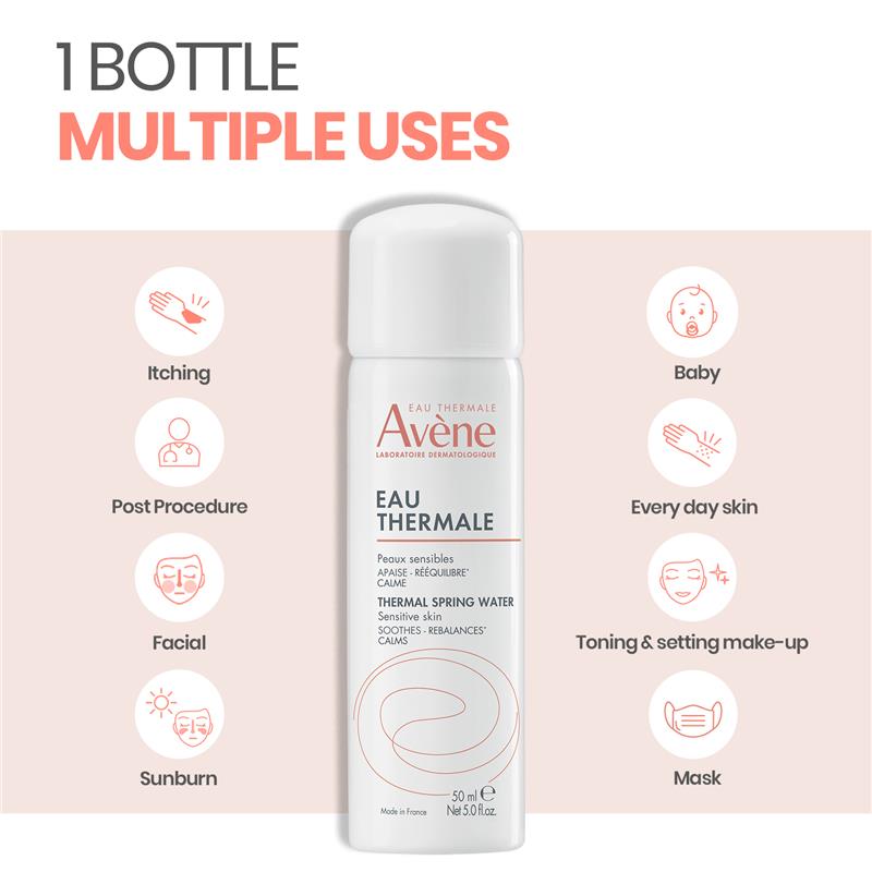 Avene Thermal Spring Water 50ml - Mist for Sensitive skin - GimmeNow