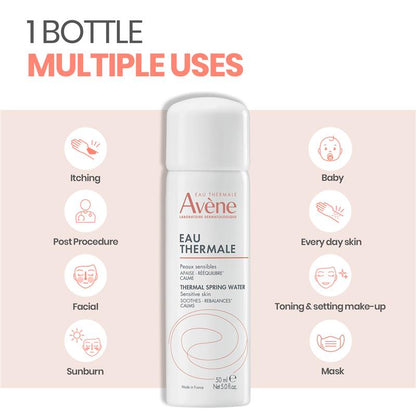 Avene Thermal Spring Water 50ml - Mist for Sensitive skin - GimmeNow