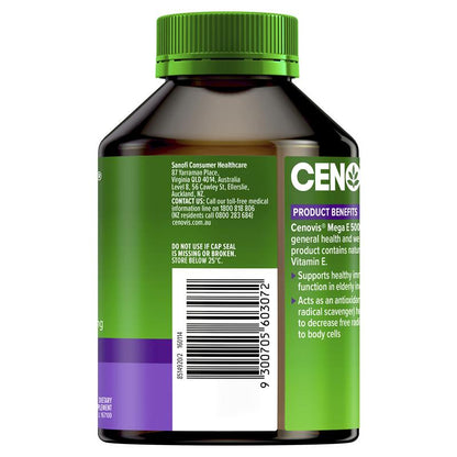Cenovis Mega E 500IU 250 Capsules