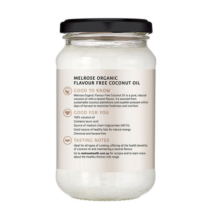 Melrose Organic Flavour Free (Refined) Coconut Oil 325ml