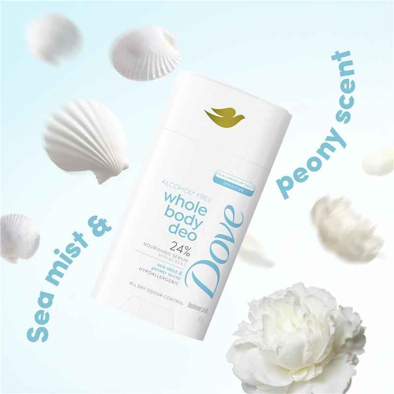 Dove Women Whole Body Deodorant Stick Sea Mist & Peony 81g
