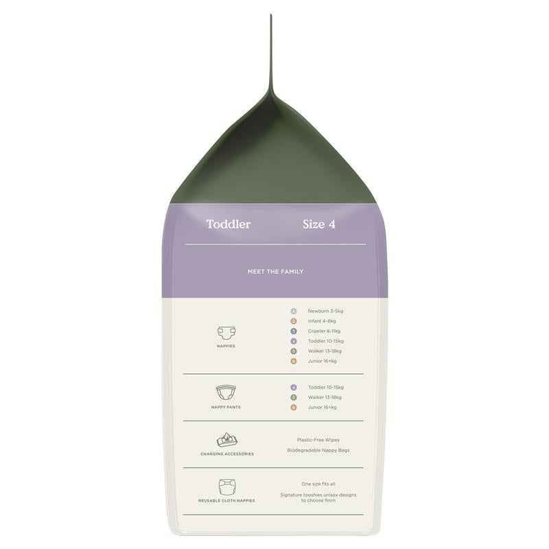 Tooshies Eco Nappy Pants Size 4 Toddler 10-15kg 32 Pack