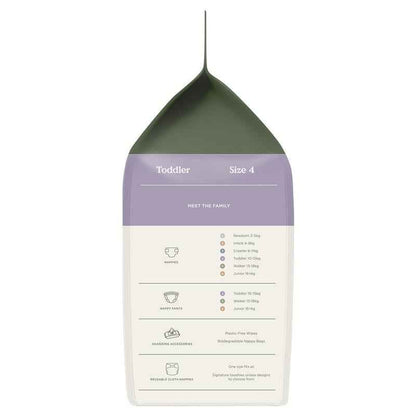 Tooshies Eco Nappy Pants Size 4 Toddler 10-15kg 32 Pack