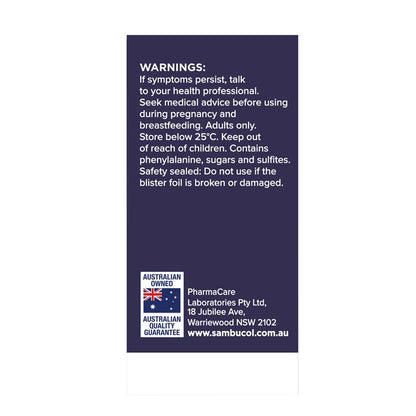 Sambucol Cold & Flu Double Strength 12 Capsules