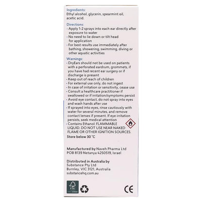 BioRevive DryEars Swimmer's Ear Prevention Spray 30ml - GimmeNow
