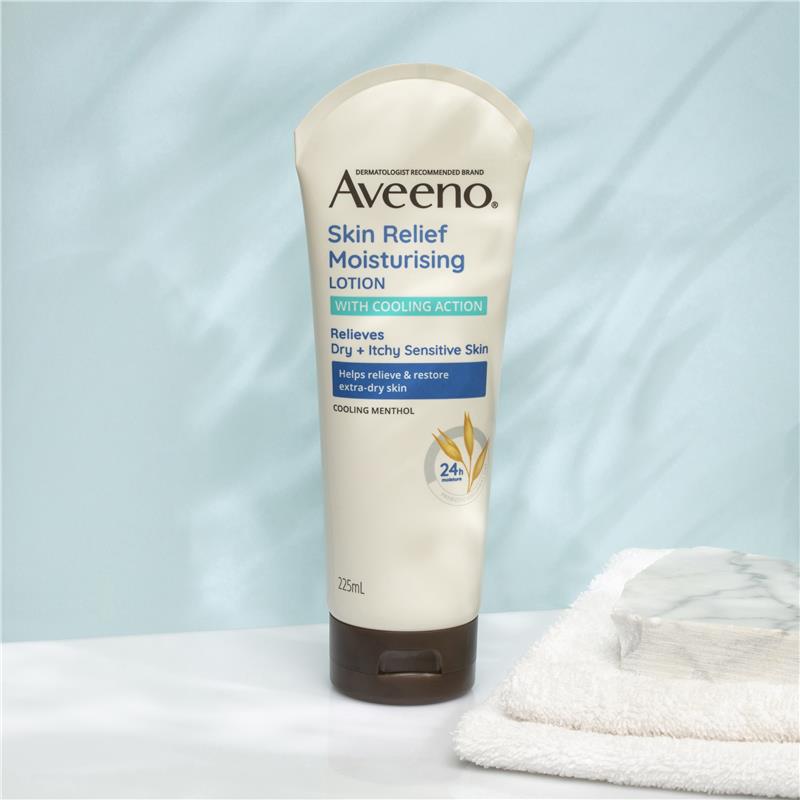 Aveeno Skin Relief Moisturising Body Lotion Cool Action 225ml