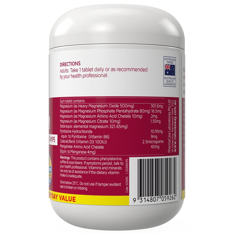 Nature's Way High Strength Magnesium 600mg 300 Tablets