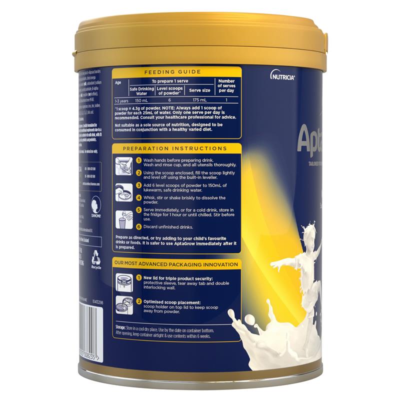 AptaGrow Nutrient-Dense Milk Drink From 1+ Years 900g - GimmeNow
